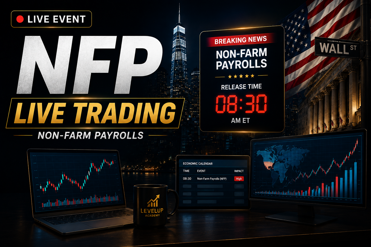 NFP Live Trading Event